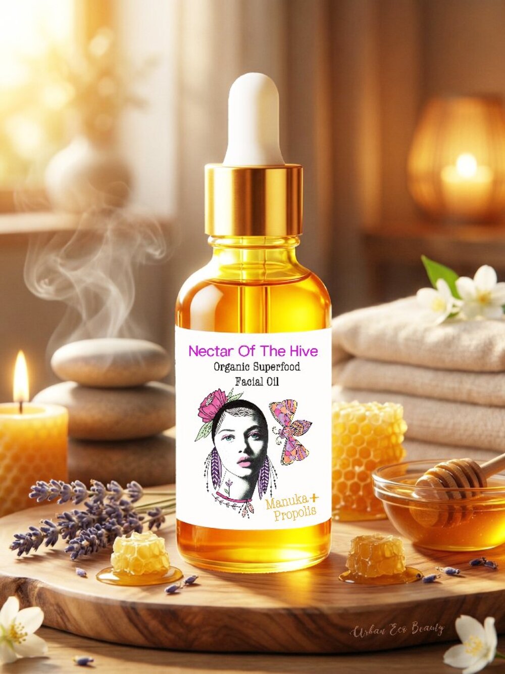 Urban Eco Beauty Nectar of the Hive Manuka & Propolis Organic Facial Oil Serum